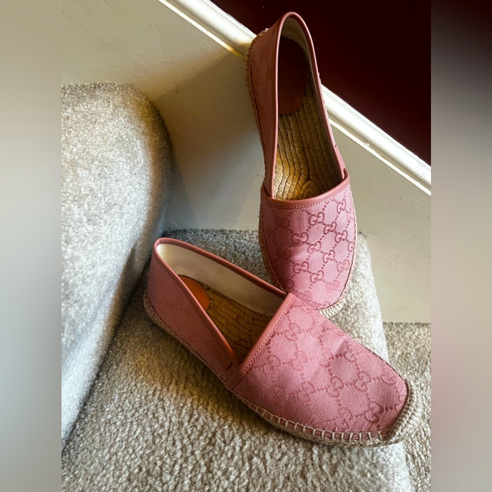 Gucci Pink Espadrilles - Picture 1 of 7